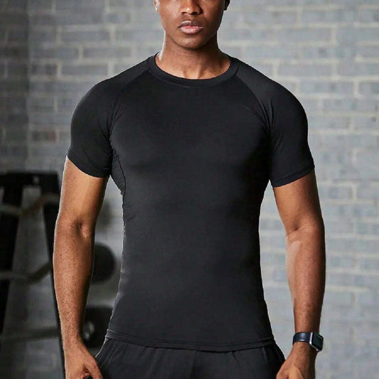 Round Neck Raglan Compression Shirt
